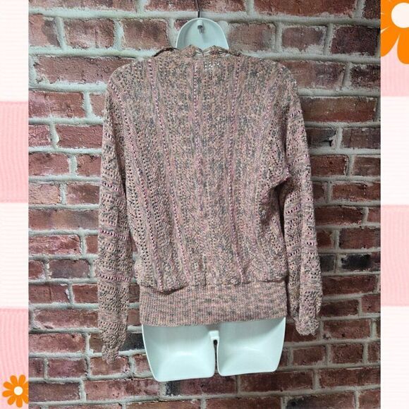 Vintage Women's DAVIDSON'S Long Sleeves Knit V Neck Sweater Medium - Picture 7 of 7